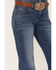Image #2 - Wrangler Women's Medium Wash Mid Rise Q-Baby Bootcut Ultimate Riding Jeans, Blue, hi-res