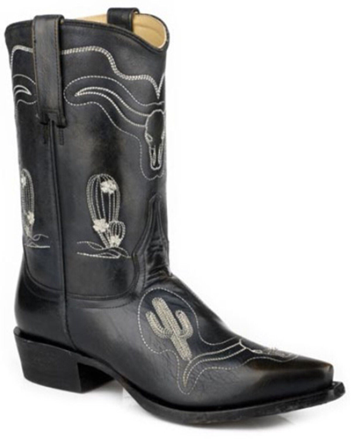 Stetson Women's Sedona Snip Western Boots - Snip Toe, Black, hi-res