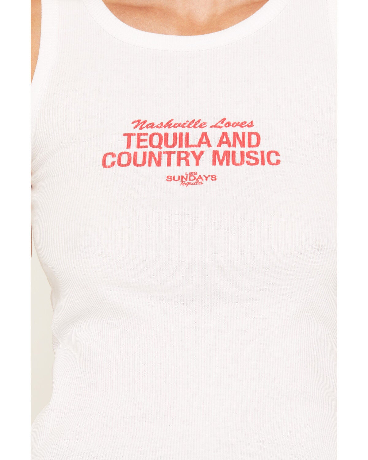 Image #3 - Los Sundays Women's Nash Loves Tequila Graphic Tank, White, hi-res