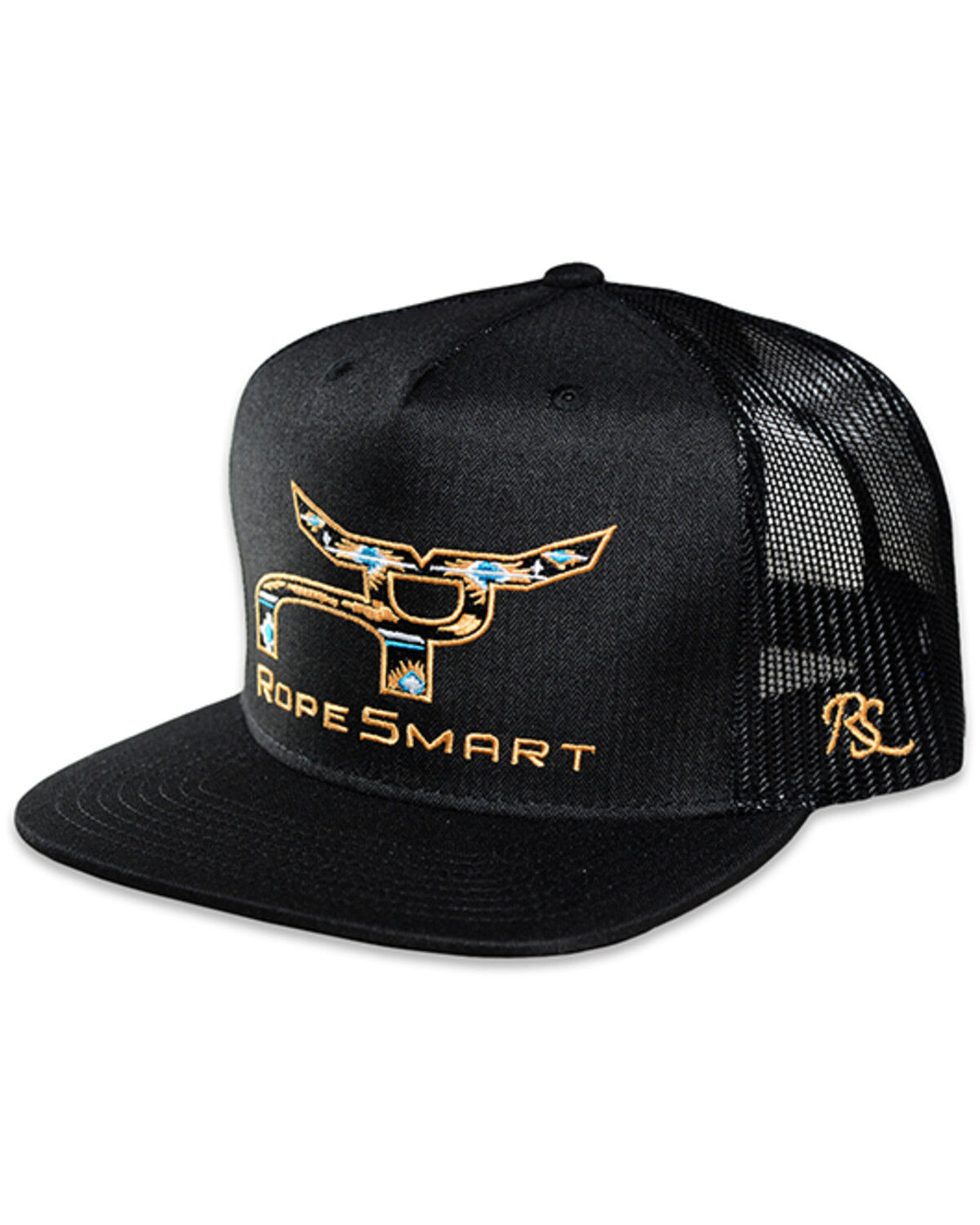 Image #1 - RopeSmart Men's Desert Blue Santa Fe Ball Cap, Black, hi-res
