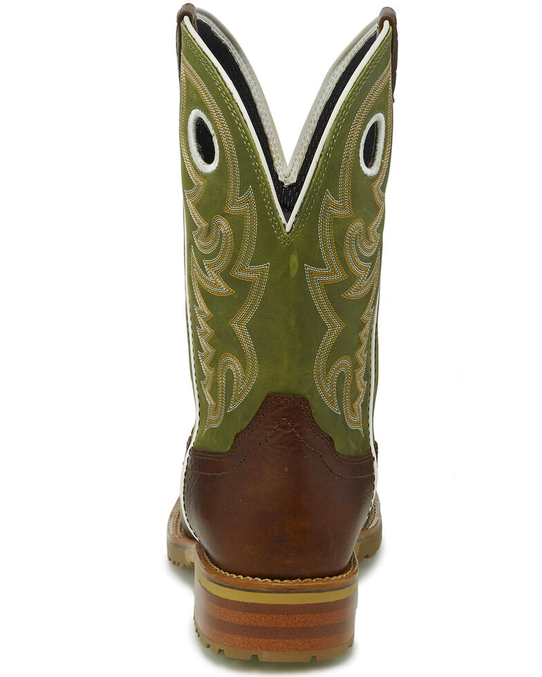 Justin Men's Marshal Agave Western Work Boots - Steel Toe, Cognac, hi-res