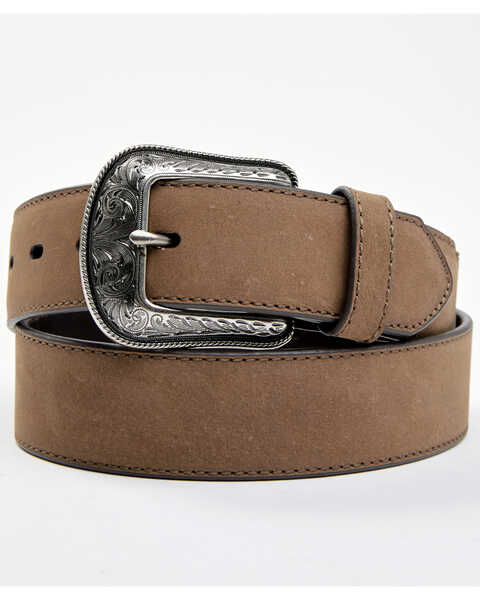 Cody James Men's Brown Casual Billet Leather Belt, Brown, hi-res