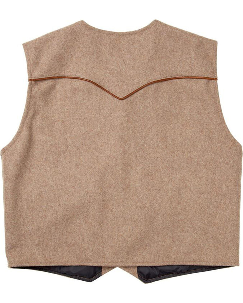 Schaefer Outfitter Men's Taupe Stockman Melton Wool Vest - 2XL, Taupe, hi-res