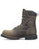 Image #2 - Carolina Men's Pitstop Waterproof 8" Work Boots - Carbon Toe, Brown, hi-res