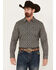 Image #1 - Gibson Trading Co Men's Remnant Paisley Print Long Sleeve Snap Western Shirt, Indigo, hi-res