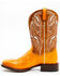 Image #3 - Dan Post Men's Buttercup Eel Exotic Western Boots - Broad Square Toe , Brown, hi-res