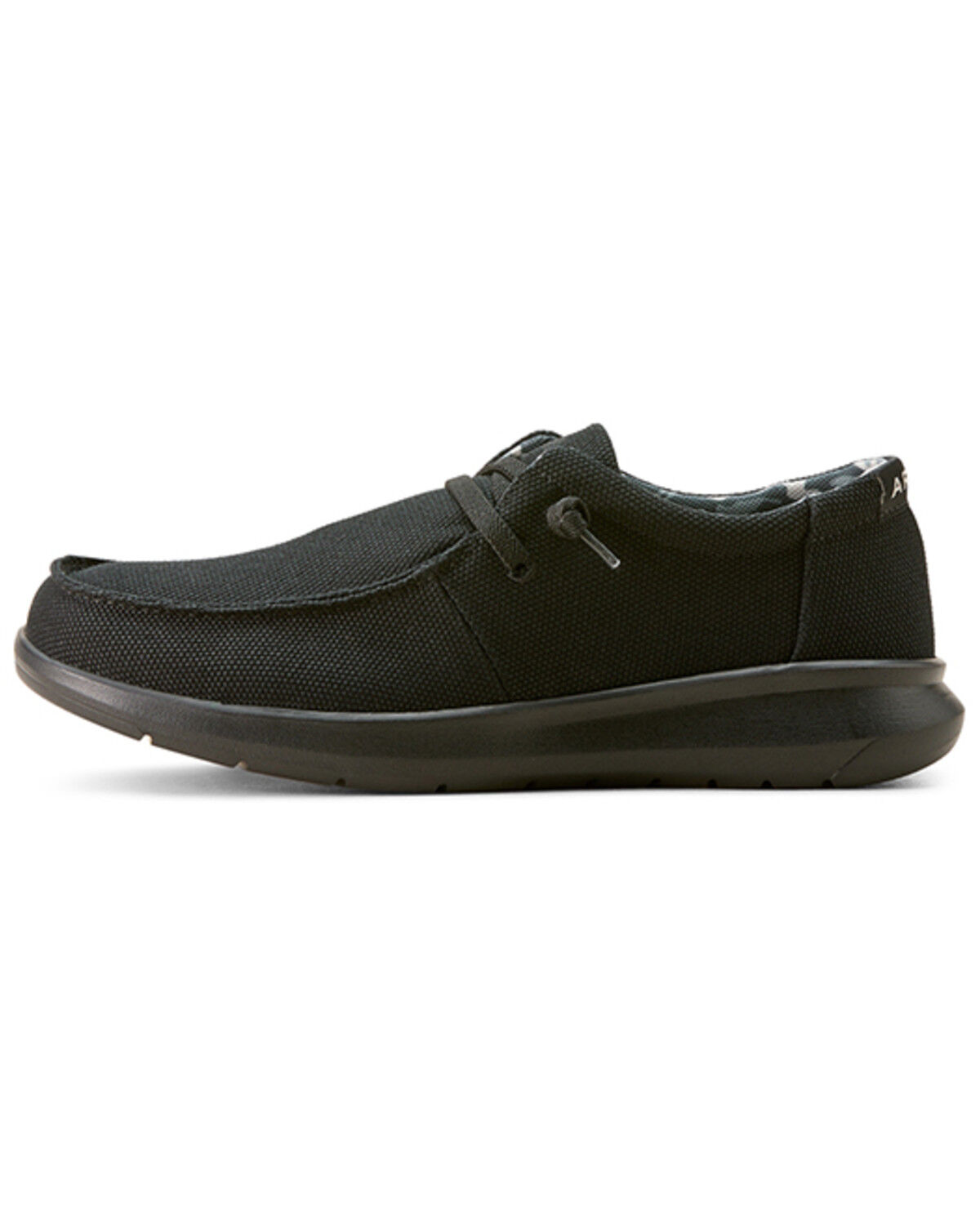 Image #2 - Ariat Men's Hilo Solid Casual Shoes - Moc Toe, Black, hi-res