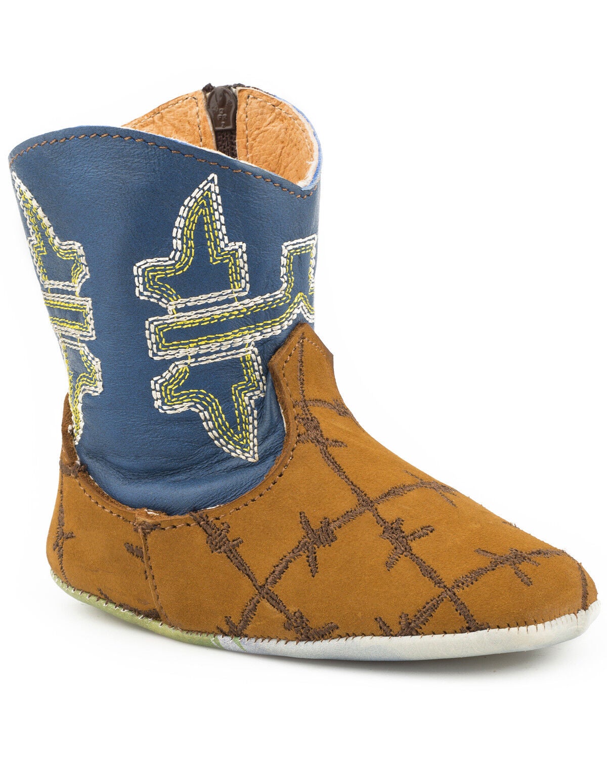 Tin Haul Infant Girls' Barbed Wire Boots, Tan, hi-res