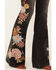 Image #2 - Driftwood Women's High Rise Farrah Neptune Floral Flare Jeans , Black, hi-res