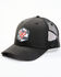 Image #1 - Hawx Men's Black Flag Hectagon Logo Patch Mesh-Back Ball Cap , Black, hi-res