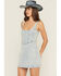 Image #2 - Show Me Your Mumu Women's Light Wash Corset Sleeveless Denim Mini Dress, Light Wash, hi-res