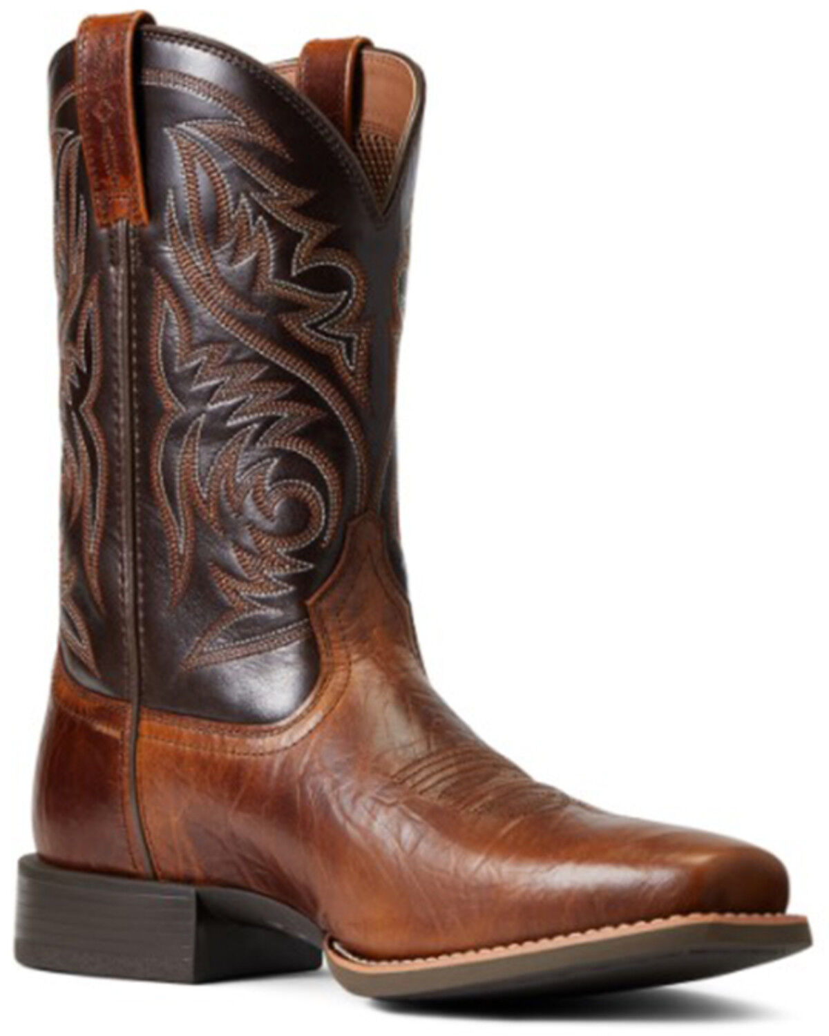 Image #1 - Ariat Men's Sport Herdsman Western Performance Boot - Square Toe, Brown, hi-res