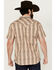 Image #4 - Moonshine Spirit Men's Victory Paisley Striped Short Sleeve Snap Western Shirt, Cream, hi-res