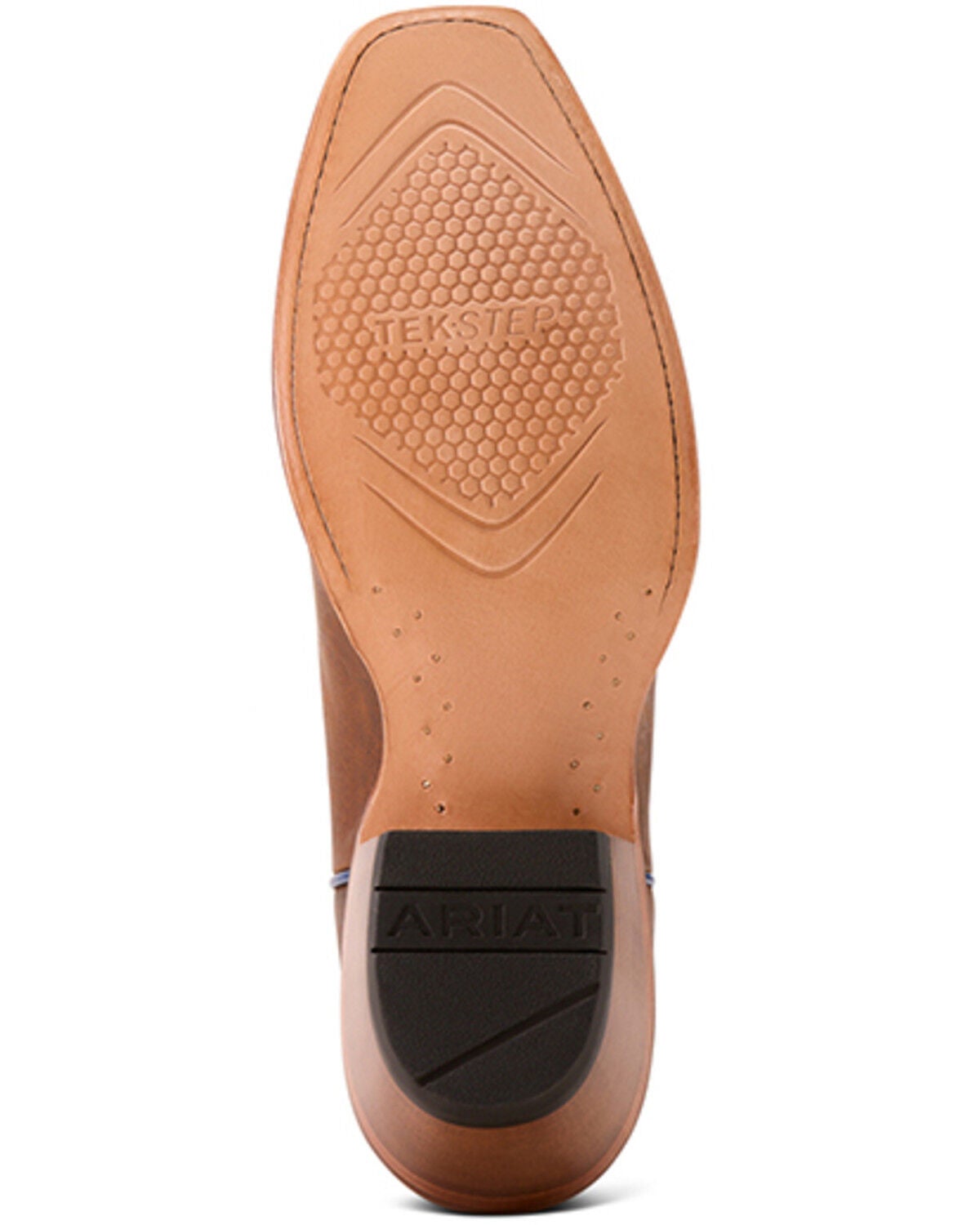 Image #5 - Ariat Men's Bronc Stomper Western Boots - Square Toe, Brown, hi-res