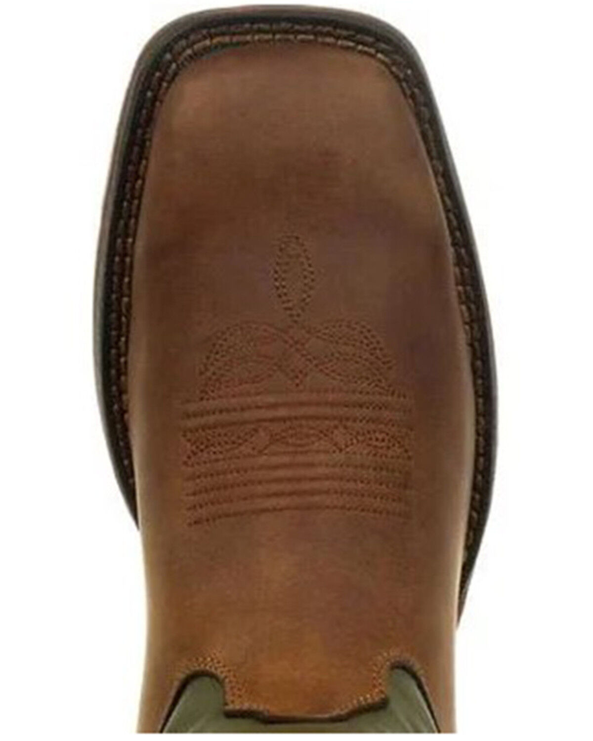 Image #7 - Durango Men's Rebel Western Performance Boots - Broad Square Toe, Coffee, hi-res