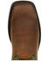 Image #7 - Durango Men's Rebel Western Performance Boots - Broad Square Toe, Coffee, hi-res