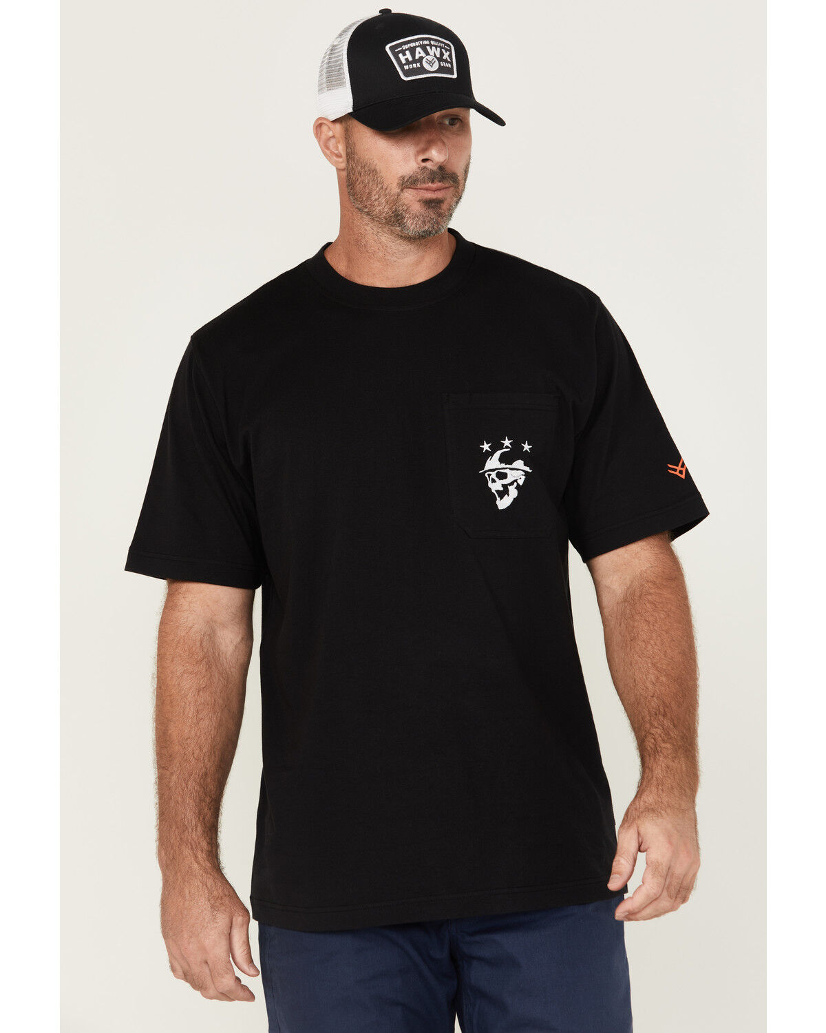 Image #1 - Hawx Men's Scream Embroidered Short Sleeve Graphic T-Shirt, Black, hi-res