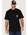 Image #1 - Hawx Men's Scream Embroidered Short Sleeve Graphic T-Shirt, Black, hi-res