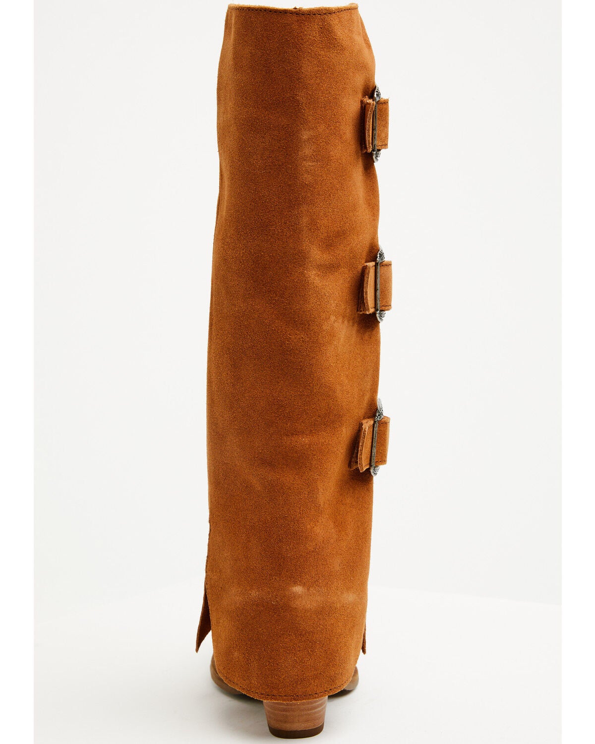 Image #5 - Dingo Women's Buckle Bunny Tall Western Boots - Round Toe, Camel, hi-res