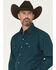 Image #2 - Ely Walker Men's Solid Long Sleeve Pearl Snap Western Shirt - Tall, , hi-res