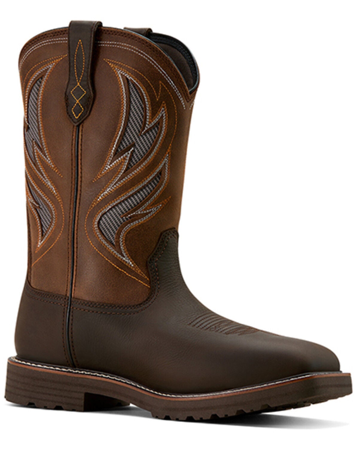 Ariat Men's Activator VentTEK Waterproof Work Boots - Steel Toe, Dark Brown, hi-res