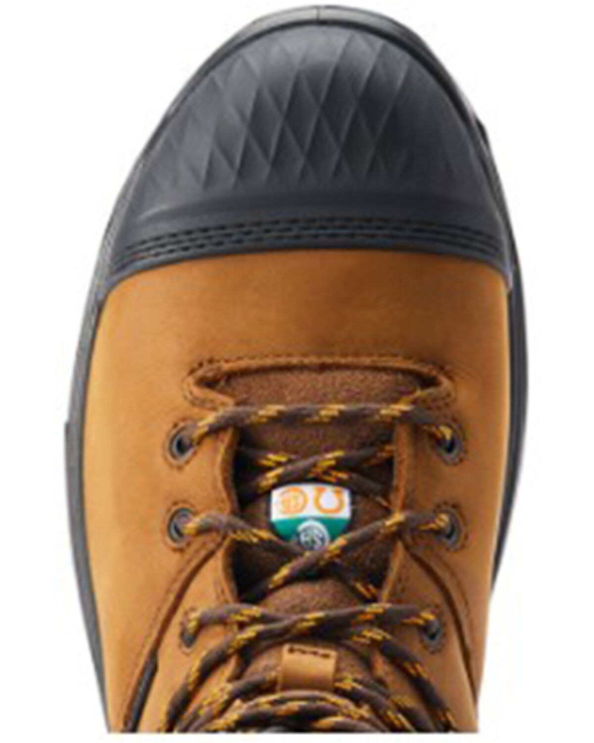 Image #4 - Ariat Men's Turbo Outlaw 8" Lace-Up Met Guard Work Boots - Carbon Toe, Dark Brown, hi-res