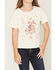 Image #3 - Buttercup Girls' In My Cowgirl Era Short Sleeve Graphic Tee, Off White, hi-res