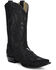 Image #1 - Corral Men's Embroidered Western Boots - Snip Toe, Black, hi-res