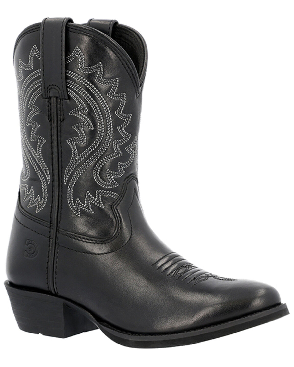 Image #1 - Durango Little Girls' Shyloh Western Boots - Round Toe, Black, hi-res