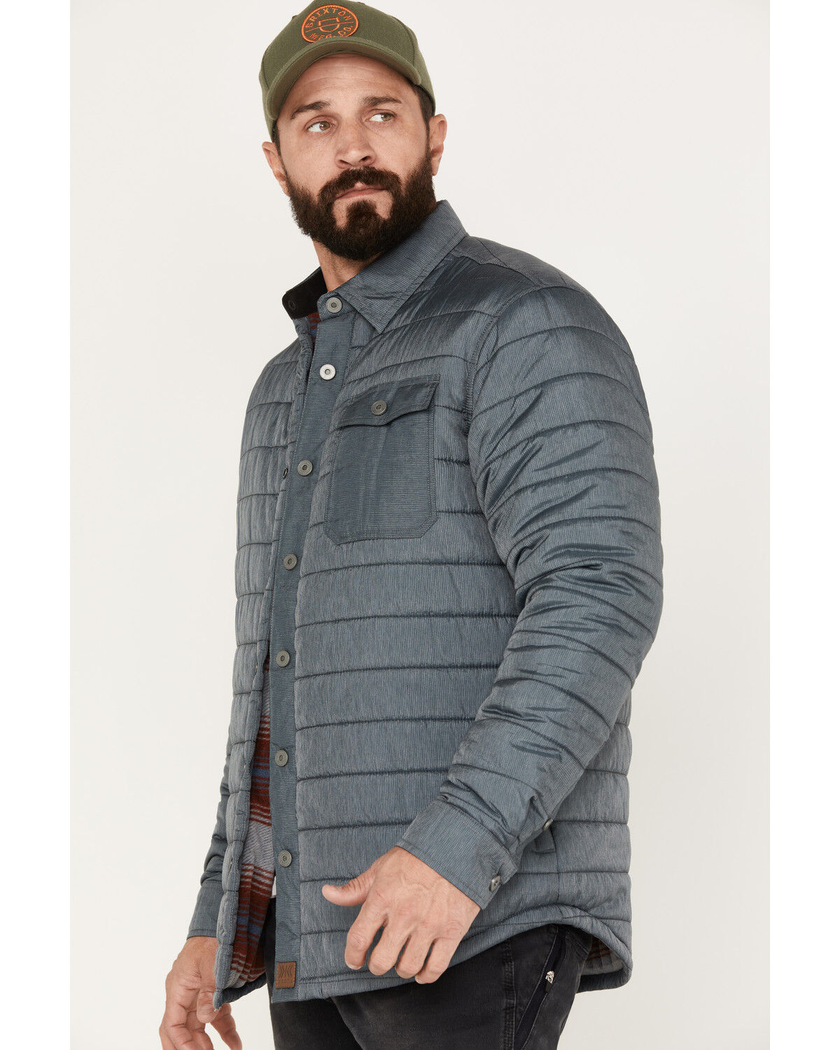 Image #2 - Dakota Grizzly Men's Lucas Quilted Lightweight Fleece Lined Jacket, Grey, hi-res