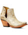 Image #1 - Ariat Women's Dixon Haircalf Western Booties - Snip Toe, White, hi-res