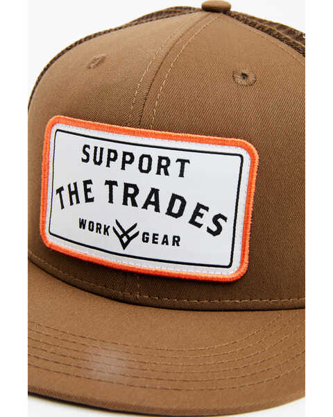 Image #2 - Hawx Men's Support The Trades Baseball Cap, Brown, hi-res