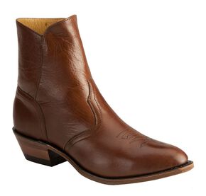 Boulet Men's Side-Zip Western Boots - Medium Toe, Tan, hi-res