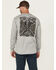 Image #1 - Cody James Men's FR Bandit Long Sleeve Graphic Work T-Shirt, Medium Grey, hi-res