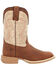 Image #2 - Durango Little Boys' Lil Rebel Pro Western Boots - Broad Square Toe, Coffee, hi-res