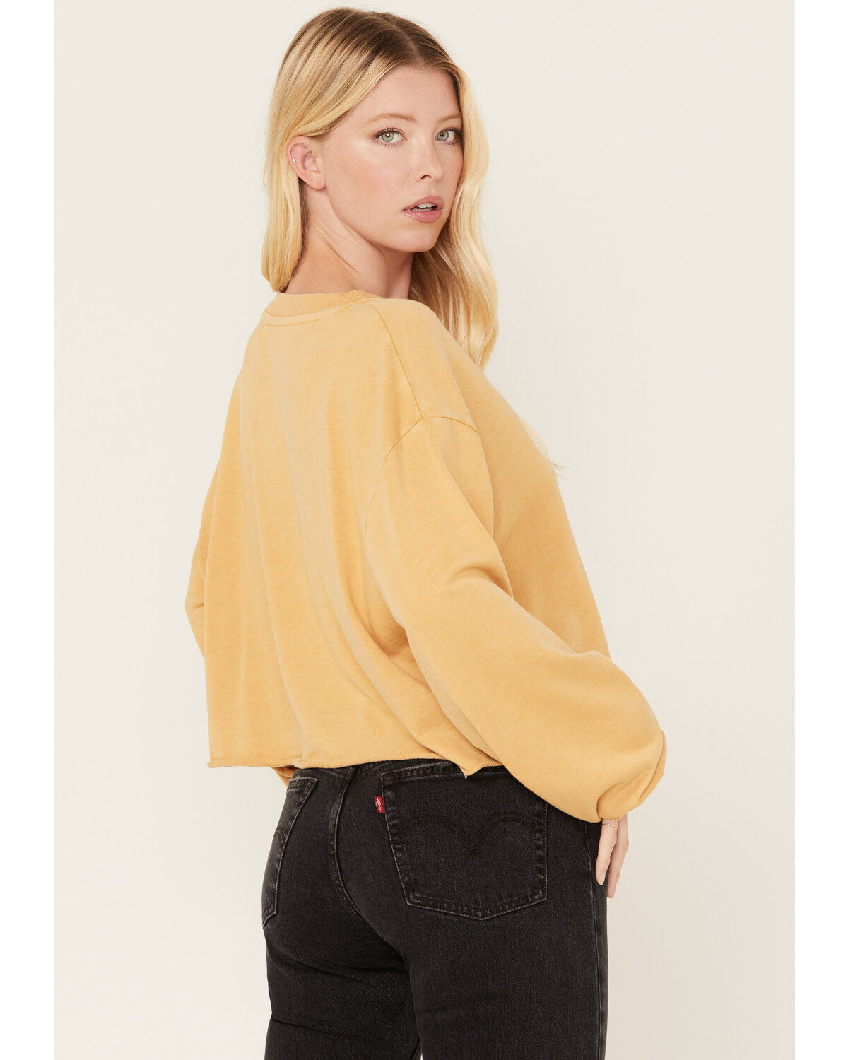 Image #4 - Cleo + Wolf Women's Find Your Wild Graphic Cropped Sweatshirt, Ivory, hi-res