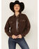 Image #1 - Cleo + Wolf Women's Adam Quilted Button-Down Shacket, Chocolate, hi-res