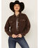 Image #1 - Cleo + Wolf Women's Adam Quilted Button-Down Shacket , Chocolate, hi-res