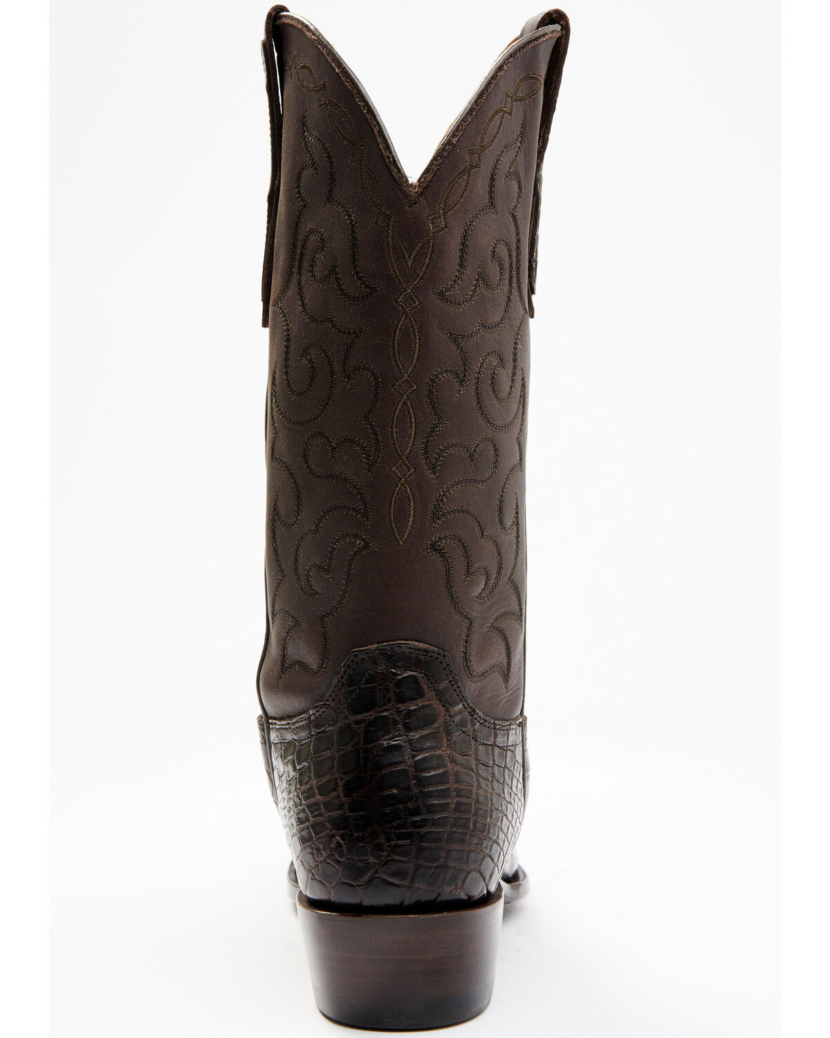 Image #5 - Cody James Men's Exotic American Alligator Western Boots - Round Toe, Chocolate, hi-res