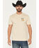 Image #2 - Seager Men's Smokey Short Sleeve Graphic T-Shirt, Cream, hi-res