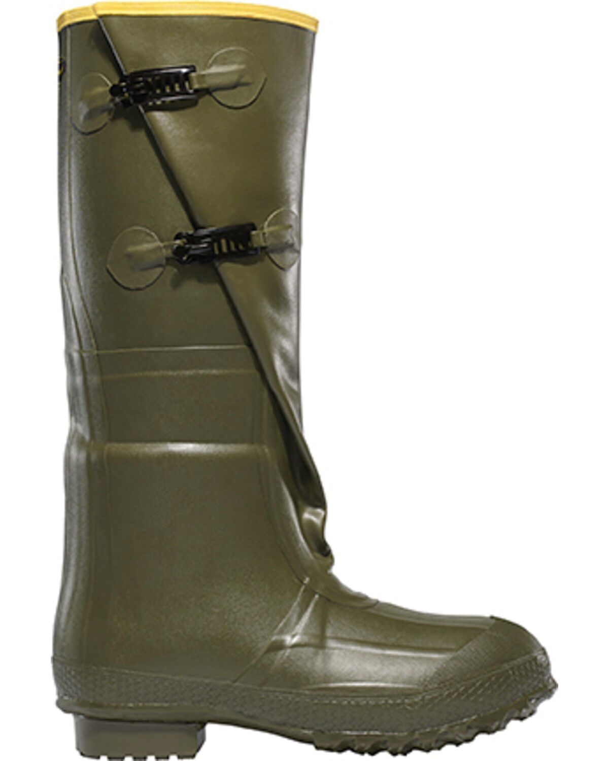 Image #1 - LaCrosse Men's Insulated 2-Buckle 18" Hunting Boots - Round Toe, Green, hi-res