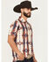 Image #2 - Hooey Men's The Weekender Southwestern Print Short Sleeve Button-Down Polo Shirt, Tan, hi-res