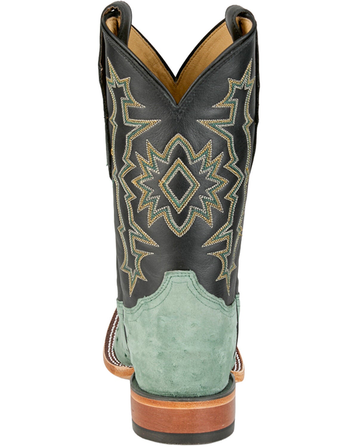 Image #5 - Tony Lama Men's Exotic Full Quill Ostrich Carlos Western Boots - Broad Square Toe, Green, hi-res
