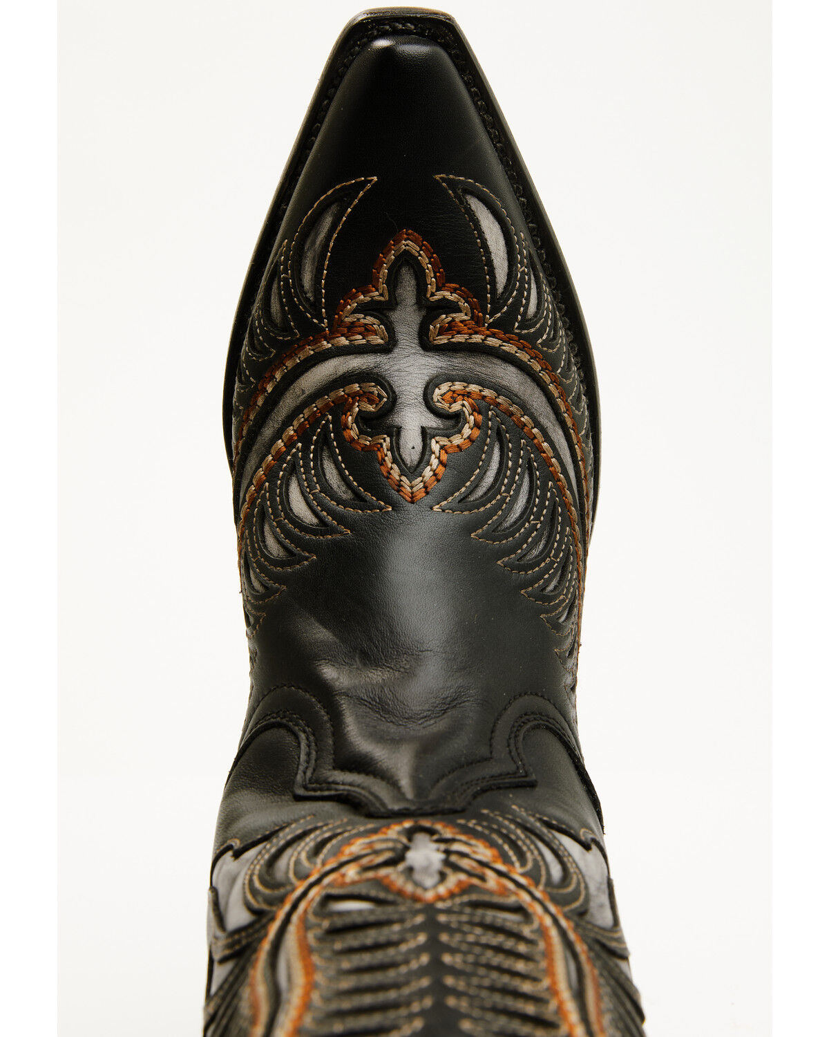Image #6 - Corral Men's Inlay Western Boots - Snip Toe, Black, hi-res