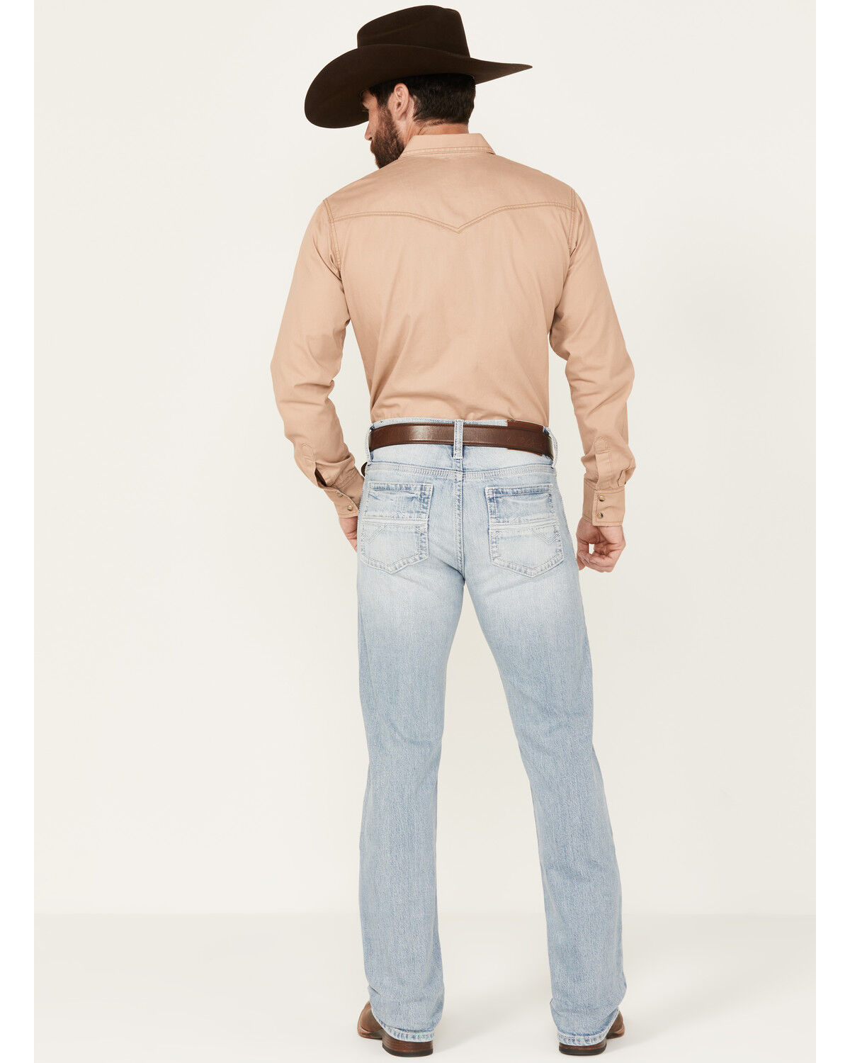 Image #3 - RANK 45® Men's Ride To Glory Medium Wash Slim Straight Stretch Jeans, Light Wash, hi-res