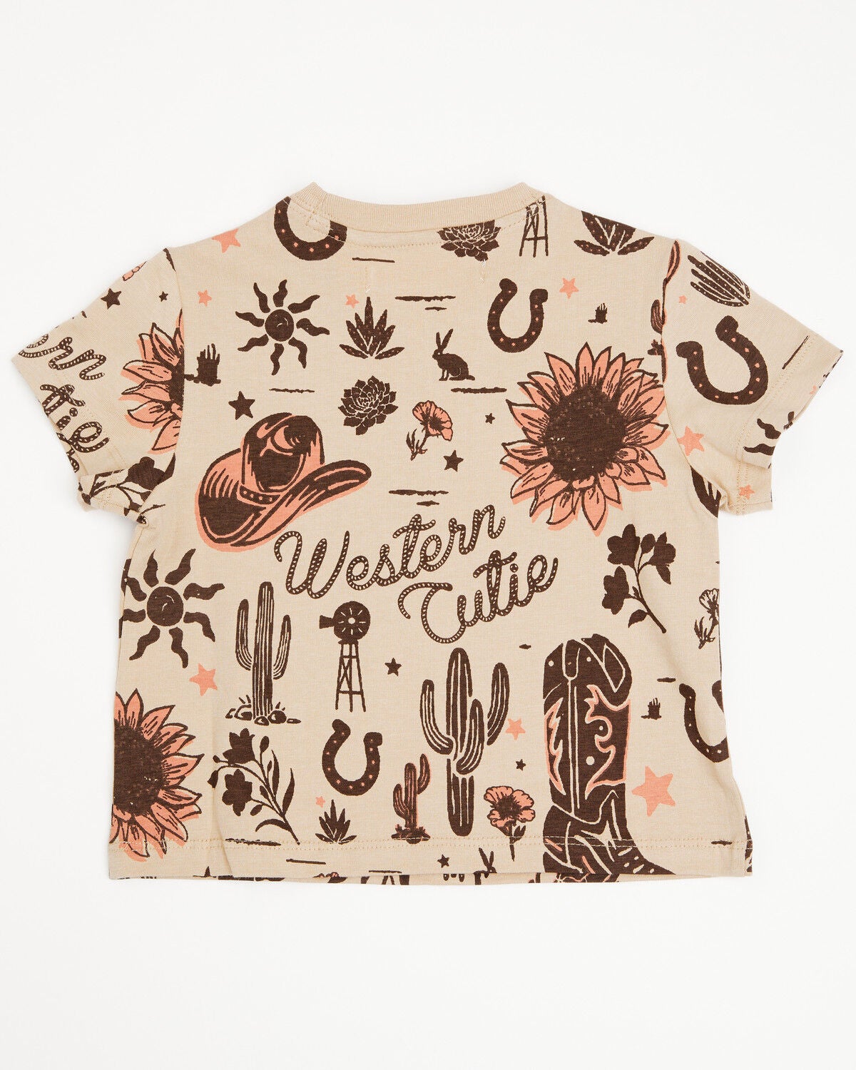 Image #3 - Shyanne Toddler Girls' Western Cutie Printed Short Sleeve Graphic Tee, Khaki, hi-res