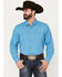 Image #1 - Ariat Men's VentTEK Outbound Solid Classic Fit Long Sleeve Button-Down Western Shirt, Steel Blue, hi-res