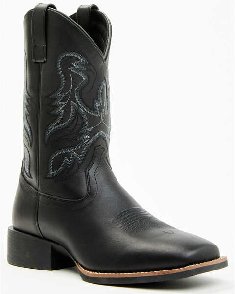 Cody James Men's Ace Performance Western Boots - Broad Square Toe , Black, hi-res