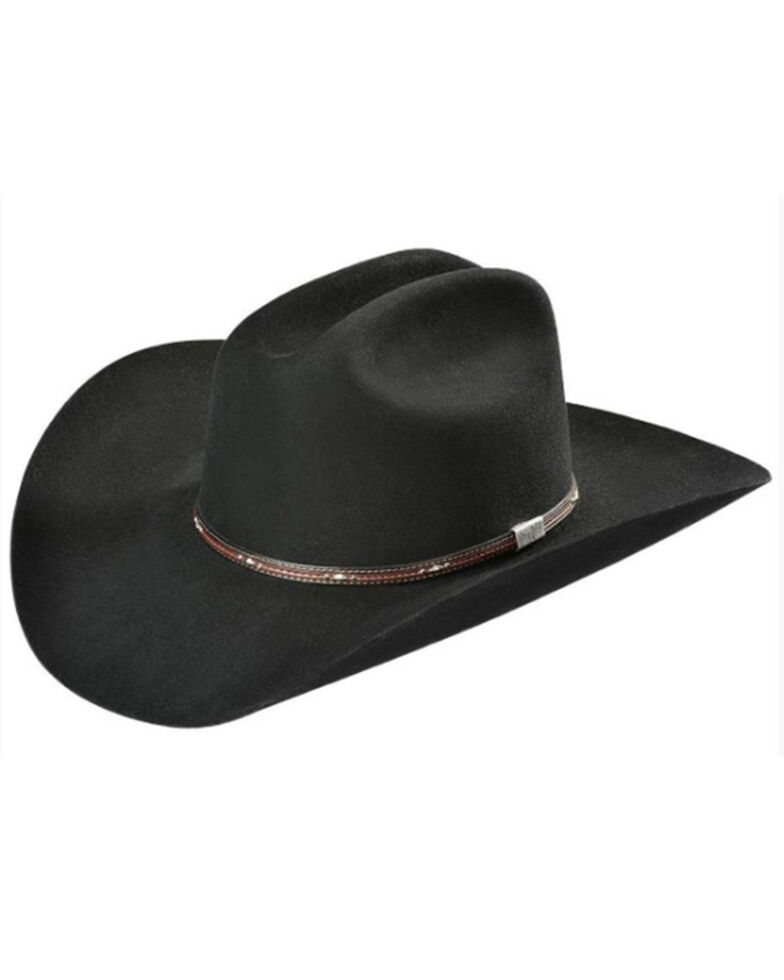 Resistol Men's George Strait Kingman 6X Fur Felt Cowboy Hat, Black, hi-res