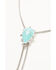 Image #2 - Lainey Wilson Women's Long Pear Stone Bolo, Silver, hi-res